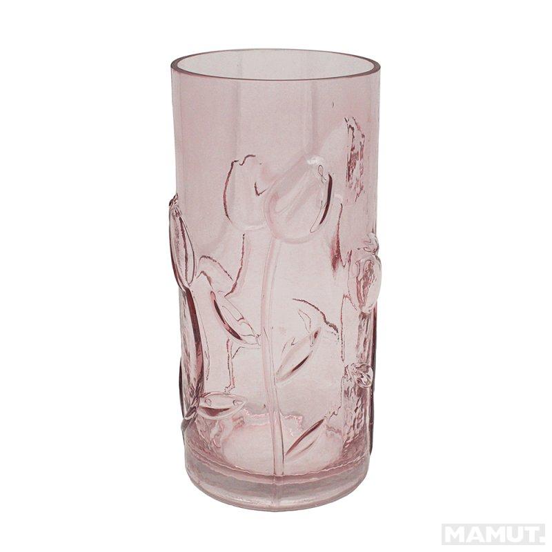 Staklena vaza PINK FLORAL 
