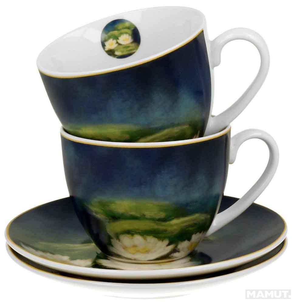 Set dve šolje sa tacnama NENUFARS - C. MONET 