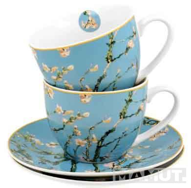 Set dve šolje sa tacnama ALMOND BLOSSOM - V. VAN GOGH 