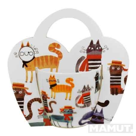 Šolja u kartonskoj torbici - CAT'S WORLD - STYLISH CATS - 460ml 