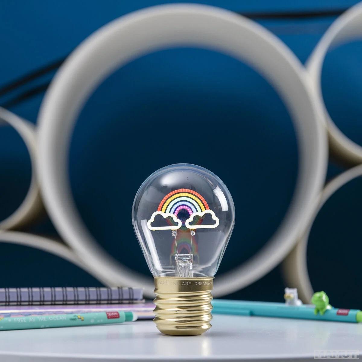 Lampa u obliku sijalice RAINBOW 