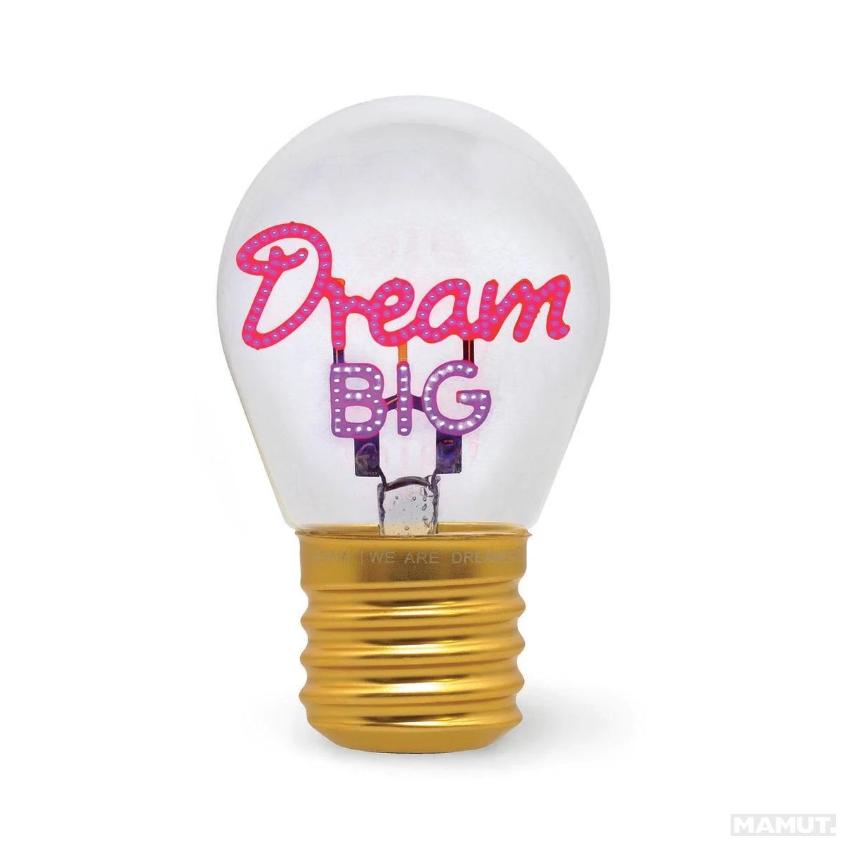 Lampa u obliku sijalice DREAM BIG 