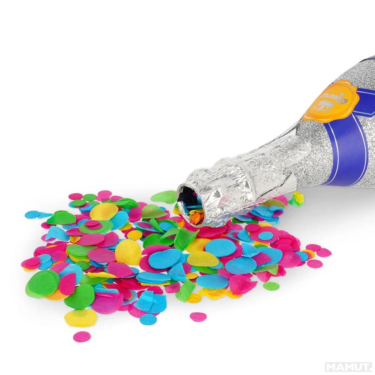 Konfete BOTTLE PARTY POPPER Silver 
