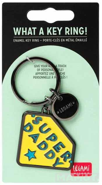 Metalni privezak WHAT A KEY RING! - SUPER DADDY 