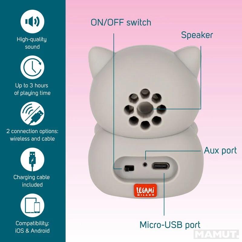 Bežični zvučnici sa postoljem za telefon SOUND OF CUTENESS 