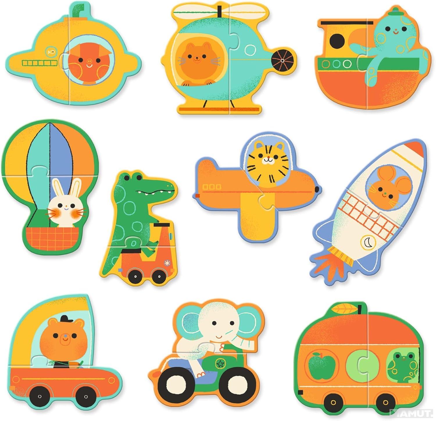 Puzzle za decu VEHICLES 10 kom 