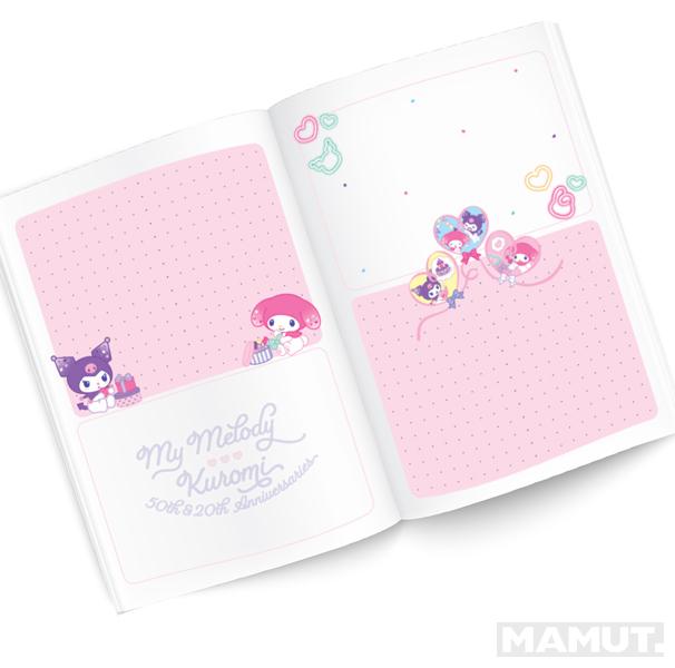 HALLO KITTY notes A6 MY MELODY VE KUROMI 