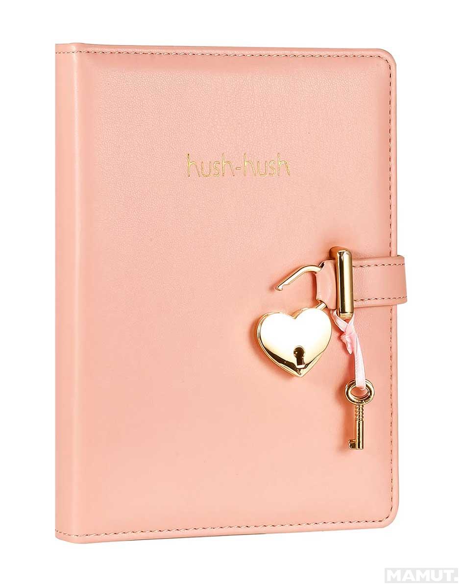 Dnevnik na linije HUSH-HUSH 13x18cm Pink 