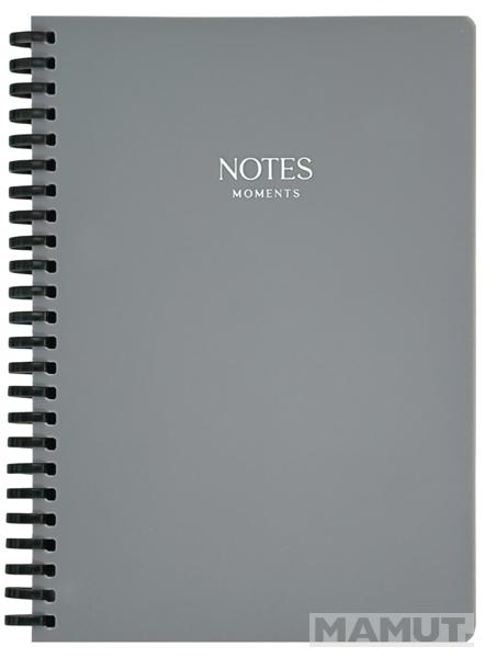 Notes na linije MOMENTS - SIVI 18X25cm 