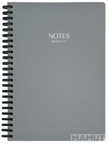 Notes na kvadratiće MOMENTS - SIVI 18X25cm 