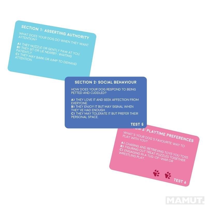 Kviz kartice PET PERSONALITY TEST - DOG 