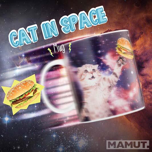 Keramička šolja CAT IN SPACE 