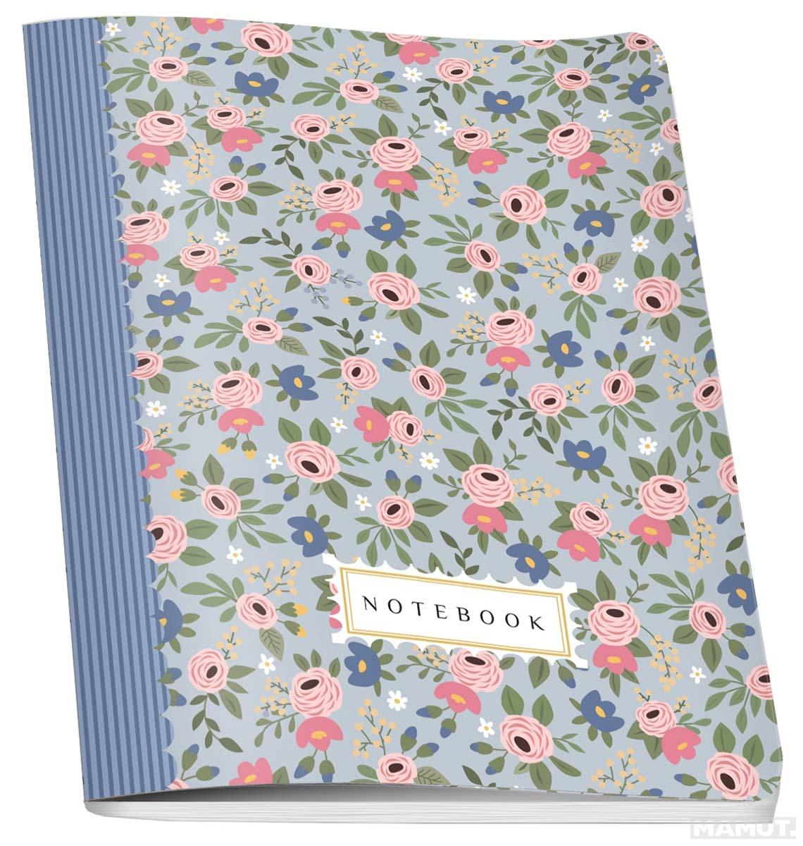 Sveska čistih listova A5 FLOWERS, 60 listova 