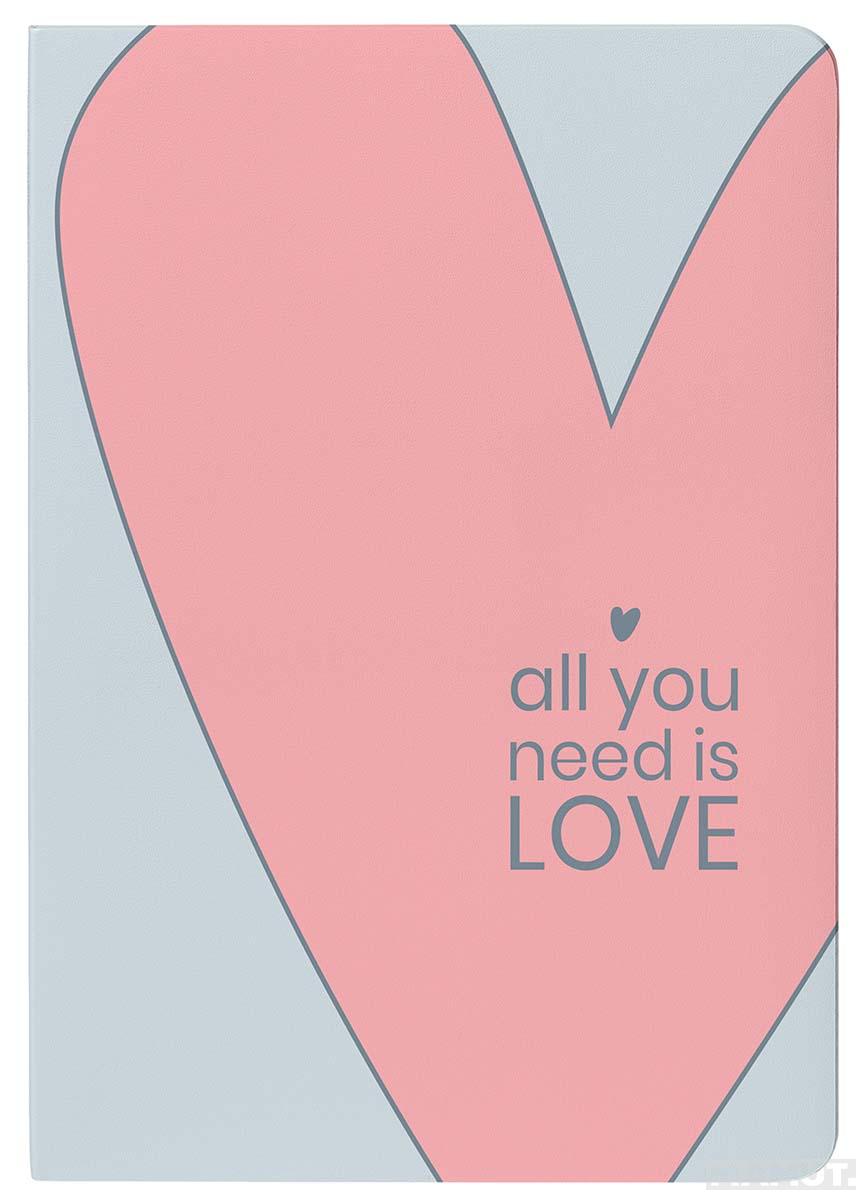 Sveska A4 HEARTS, 60 čistih listova 