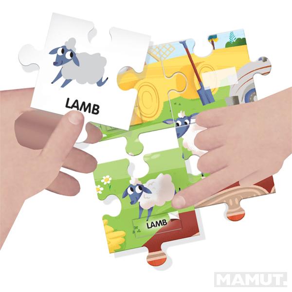 Puzzle za decu FARMA: 100 ENGLESKIH REČI 