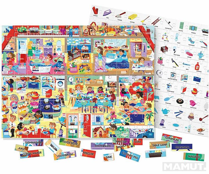 Puzzle za decu KUĆA: 100 ENGLESKIH REČI 
