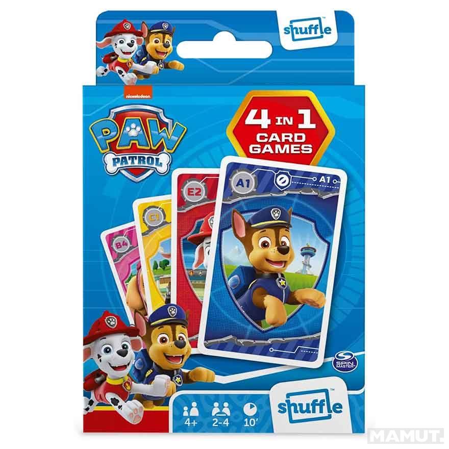 Igra kartama PAW PATROL SHUFFLE 4 u 1 