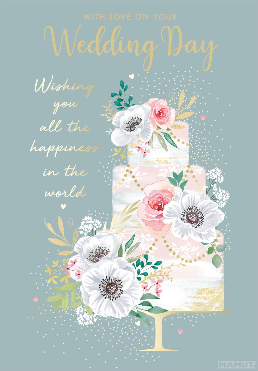Čestitka za venčanja WEDDING CAKE WISH 