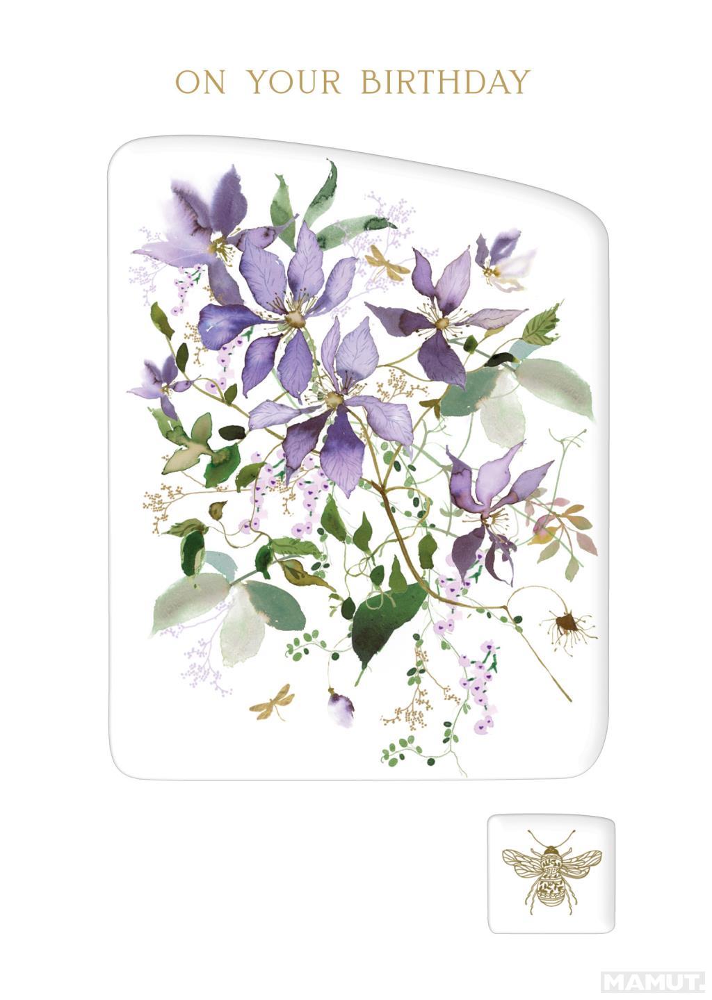 Rođendanska čestitka CLEMATIS 