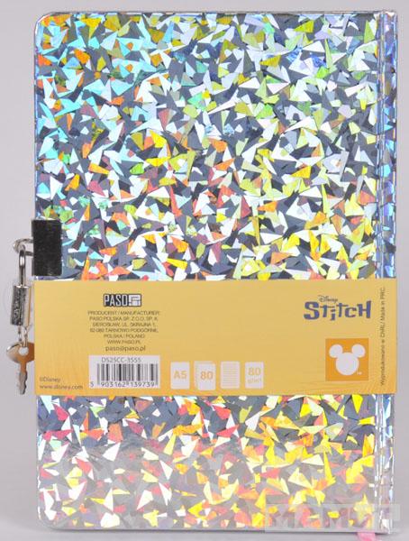 Dnevnik A5 sa ključićem STITCH AND ANGEL HOLOGRAPHIC 