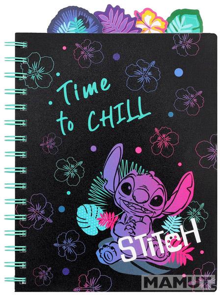 Notes A5 na kvadratiće STITCH - TIME TO CHILL 
