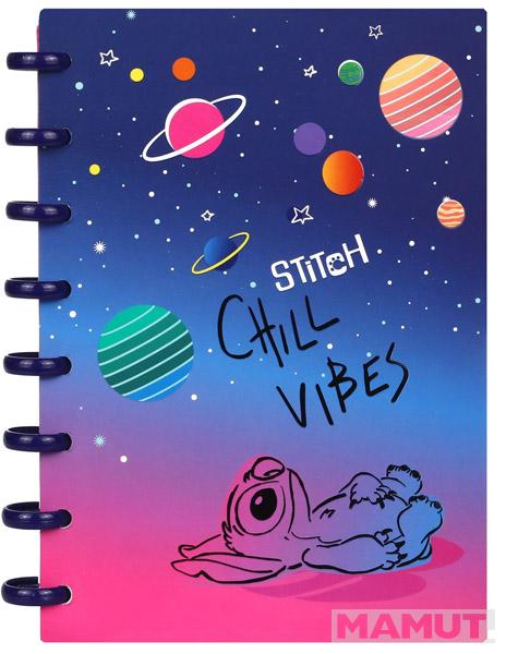 Notes A5 na kvadratiće STITCH - CHILL VIBES 