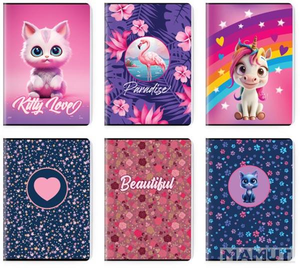 SVESKA PREMIUM A4 DIKTO 52L GIRL'S COLLECTION SC3126