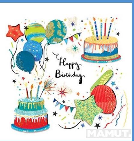 Rođendanska čestitka BALLOONS & CAKES 