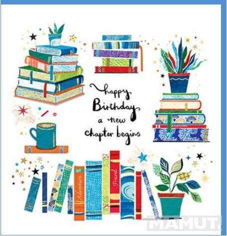 Rođendanska čestitka BOOKS 