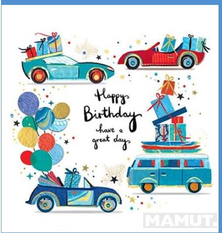 Rođendanska čestitka CARS & PRESENTS 