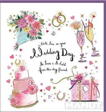 Čestitka za venčanje WEDDING DAY BORDER 