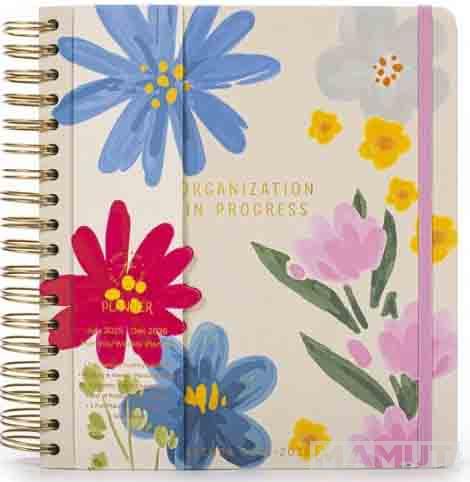 Planer 18 MONTH DAILY FLOWER od jula 2025. do decembra 2026. godine 