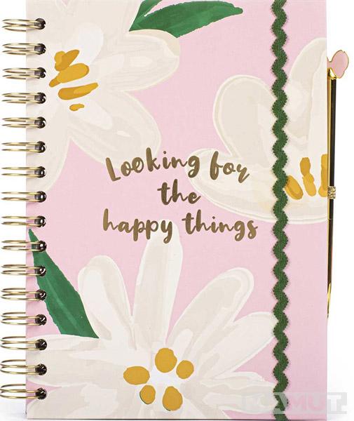 Spiralni notes A5 sa hemijskom olovkom 