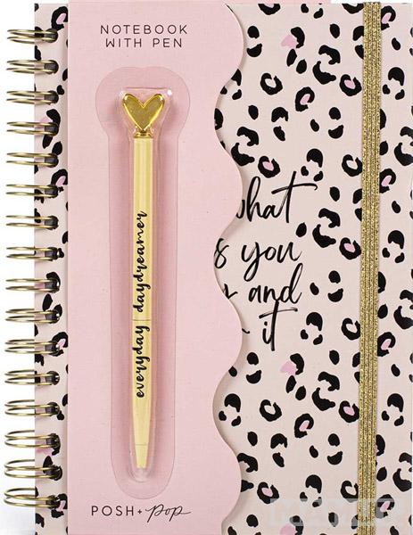 Spiralni notes A5 sa hemijskom olovkom 