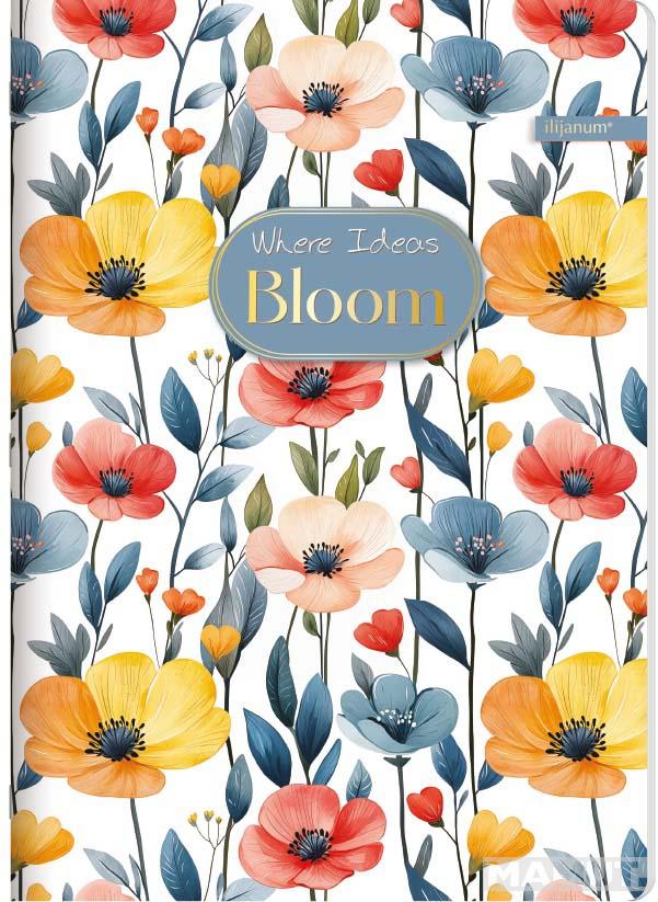 Sveska na kvadratiće A5 BLOOM 52 lista (Više vrsta) 
