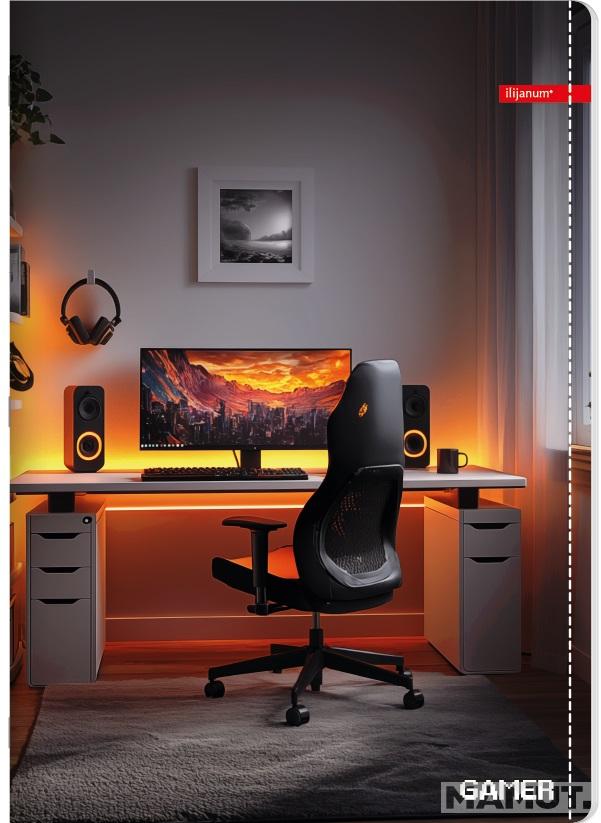 Sveska na kvadratiće A5 GAMER 52 lista (Više vrsta) 