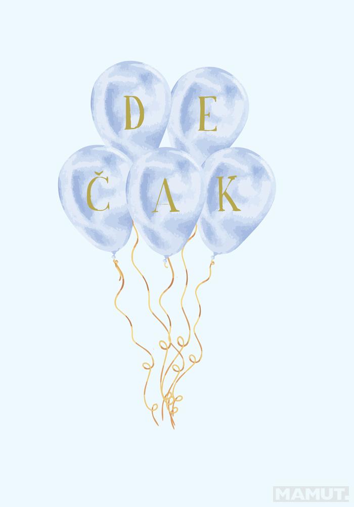 Čestitka za rođenje deteta DEČAK 