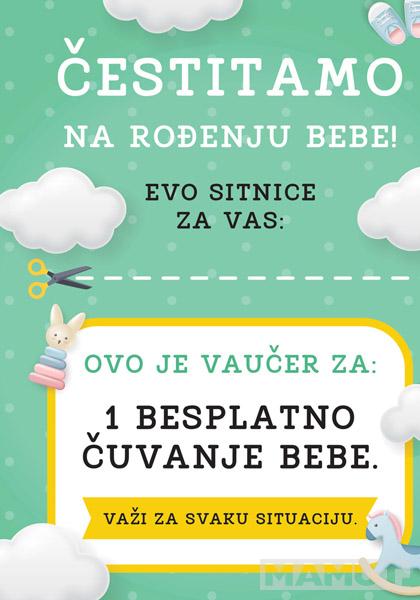 Čestitka za rođenje deteta KUPON 
