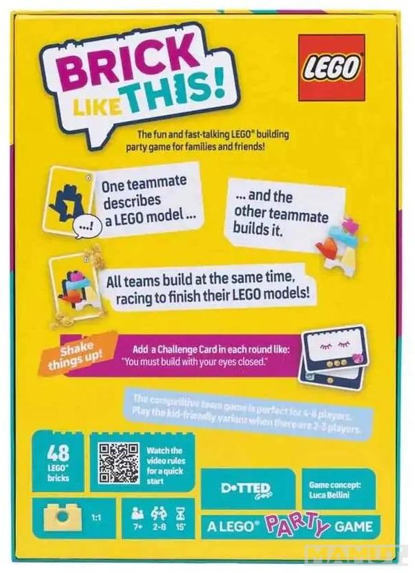 Društvena igra LEGO BRICK LIKE THIS !
