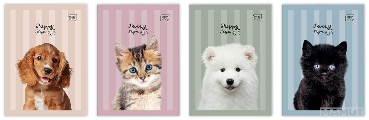 Sveska na kvadratiće A6 PUPPY 32 lista (Više vrsta) 