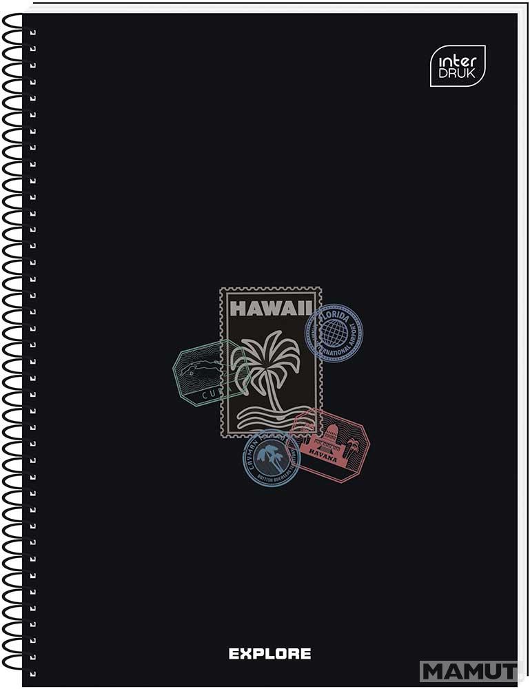 Spiralni notes A4, 50 listova na kvadratiće (Više vrsta) 