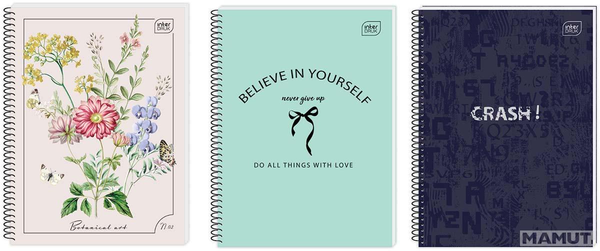 Spiralni notes A4, 120 listova na kvadratiće (Više vrsta) 