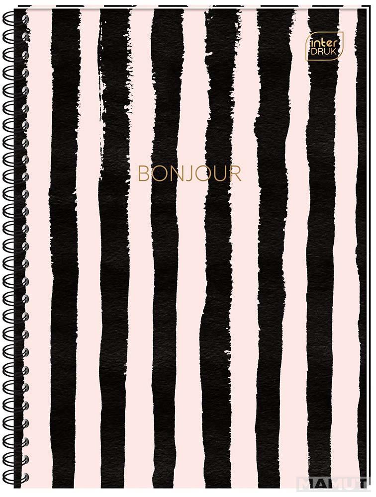 Spiralni notes A5, tvrde korice, 80 listova na kvadratiće (Više vrsta)