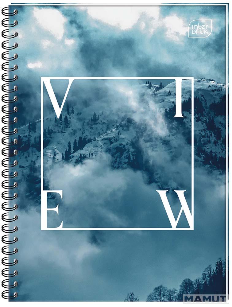 Spiralni notes A5, tvrde korice, 100 listova na kvadratiće (Više vrsta)