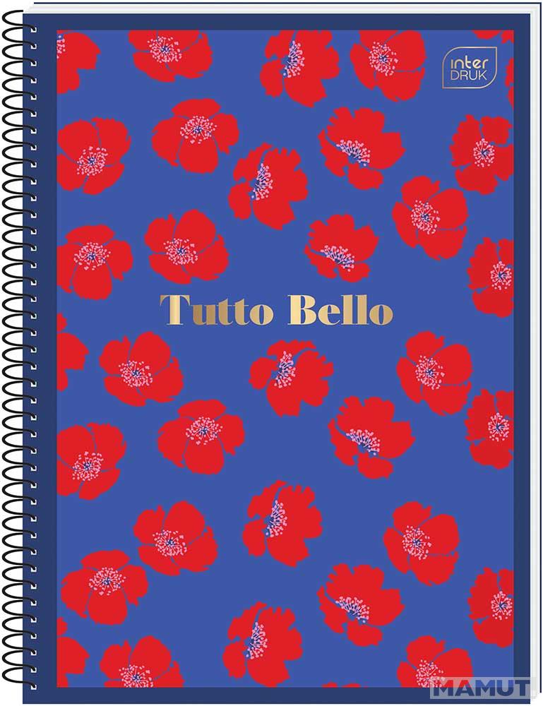 Spiralni notes A6 TUTTO BELLO 80 listova na kvadratiće (Više vrsta) 