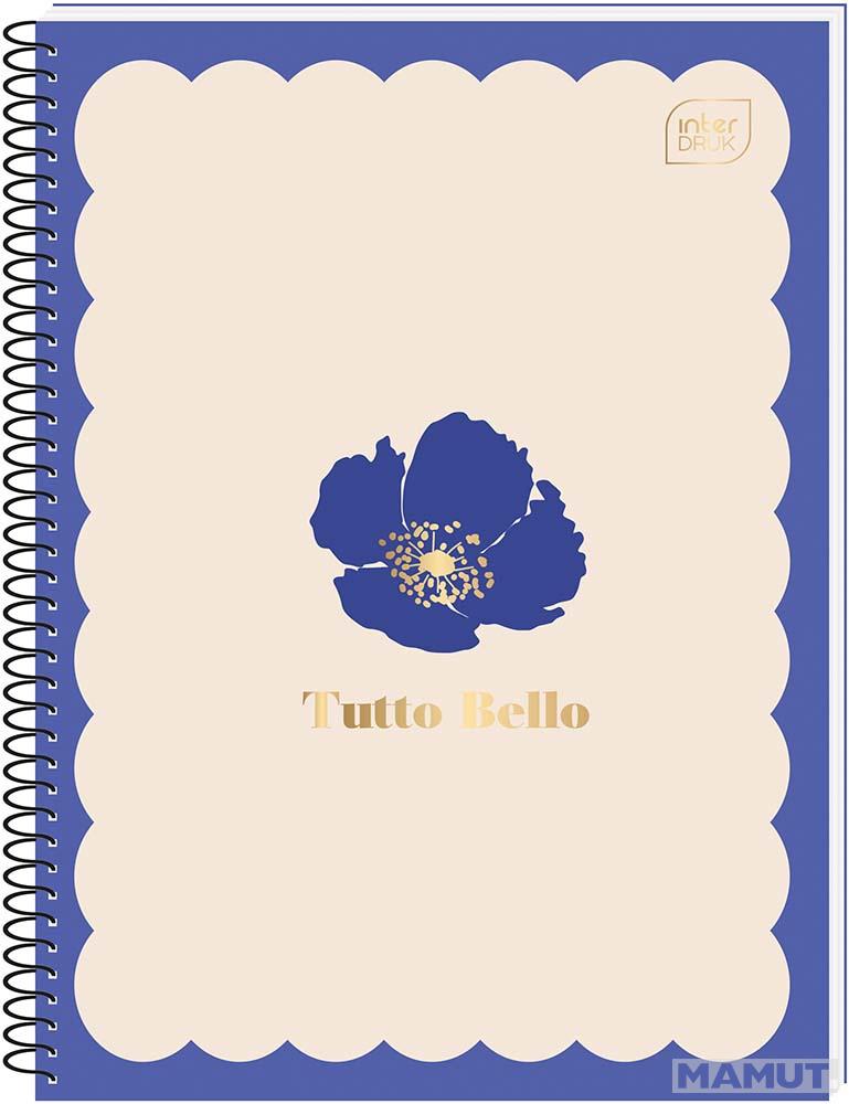 Spiralni notes A6 TUTTO BELLO 80 listova na kvadratiće (Više vrsta) 