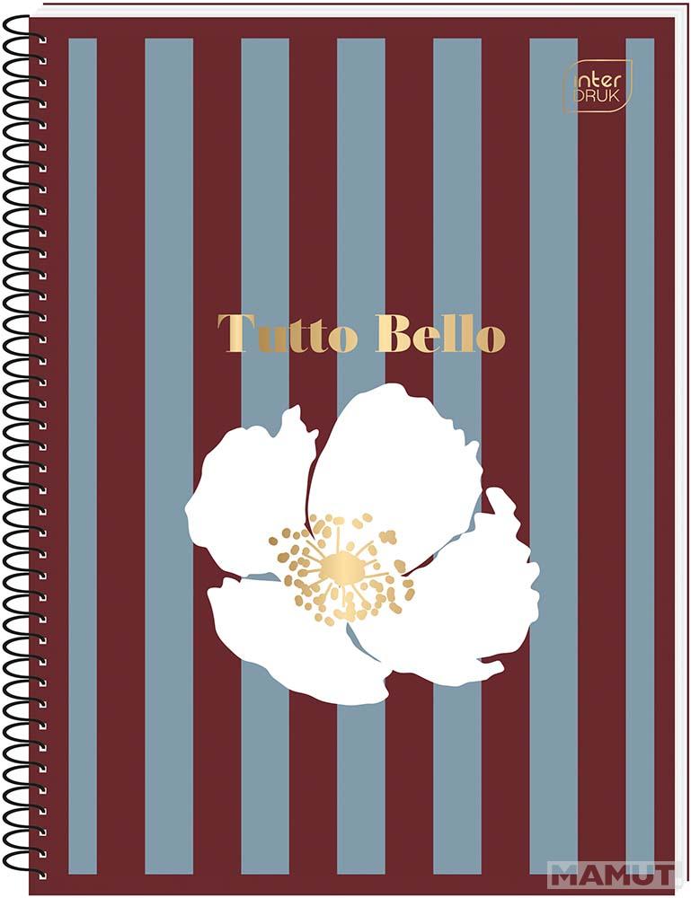 Spiralni notes A6 TUTTO BELLO 80 listova na kvadratiće (Više vrsta) 