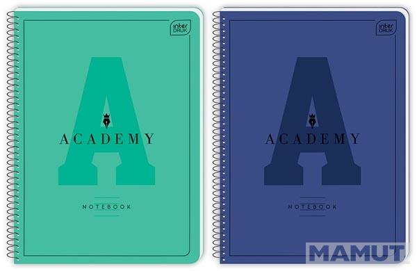 Notes sa spiralom A5 linije ACADEMY (DVE VRSTE)
