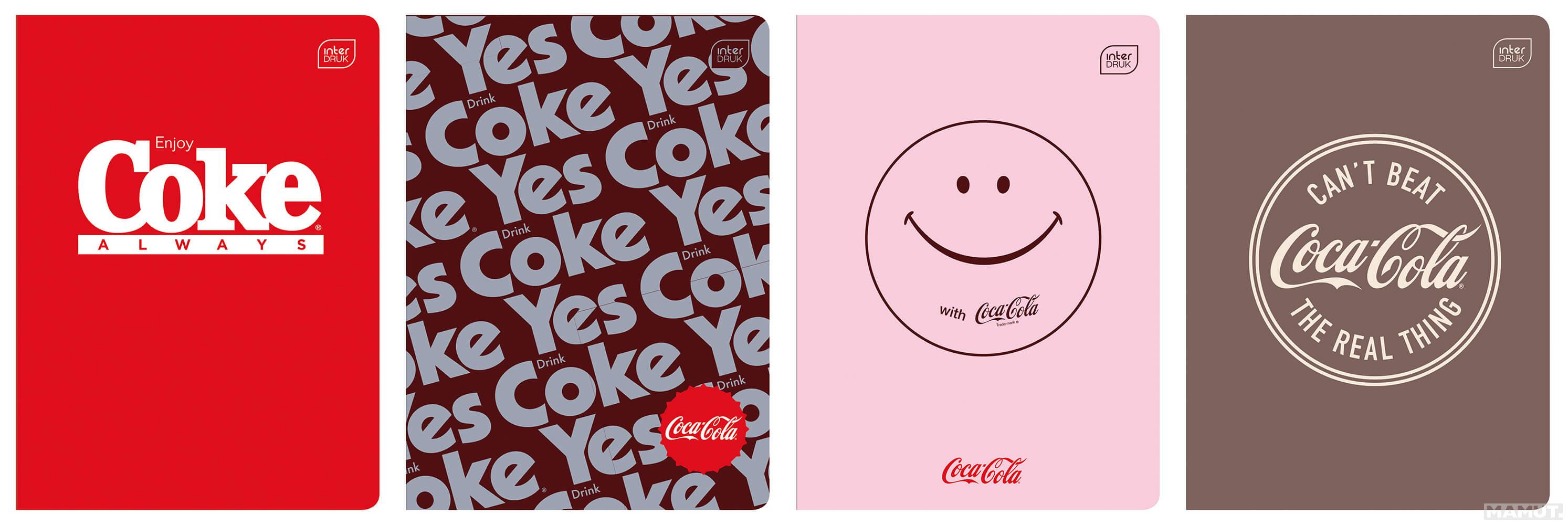 Školska sveska A5 kvadratićI COCA COLA (ČETIRI VRSTE) 