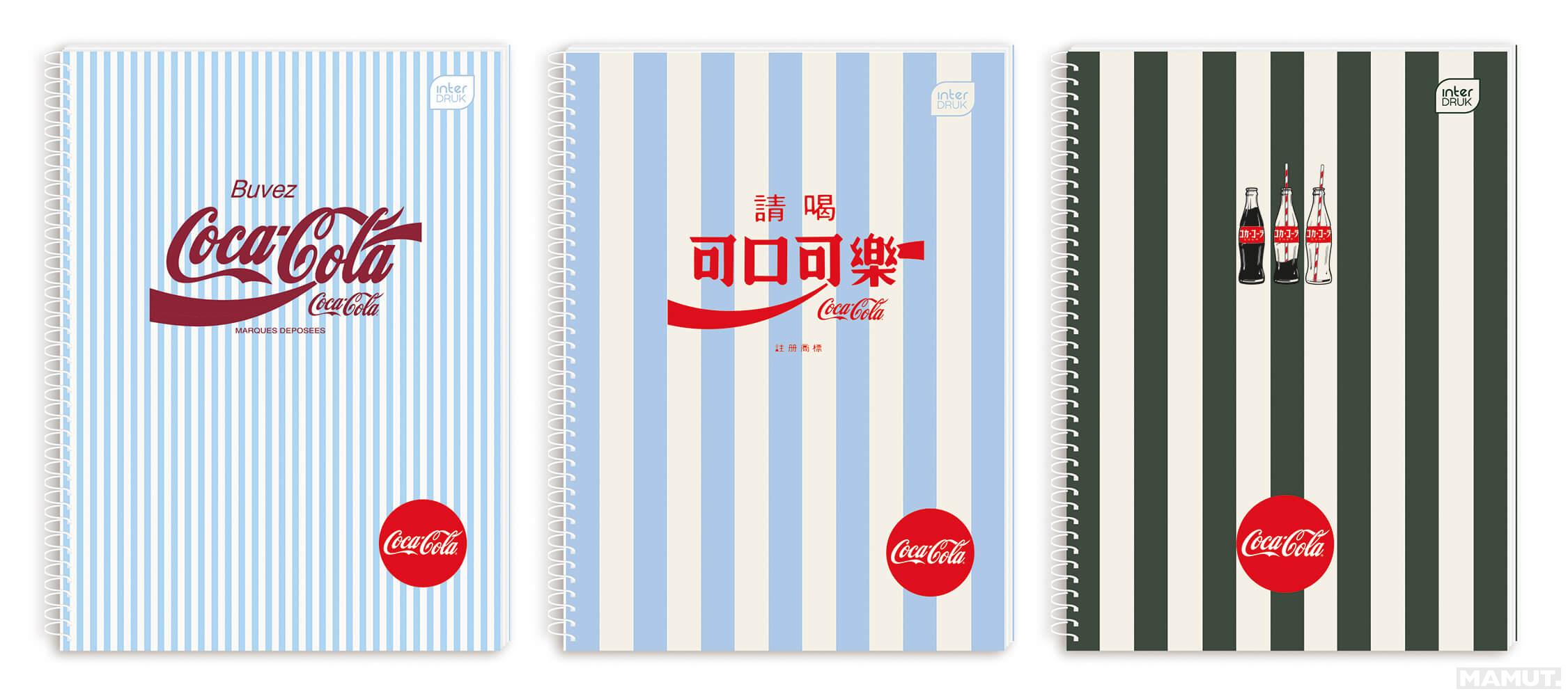 Spiralni notes A5 kvadratići COCA COLA (TRI VRSTE)